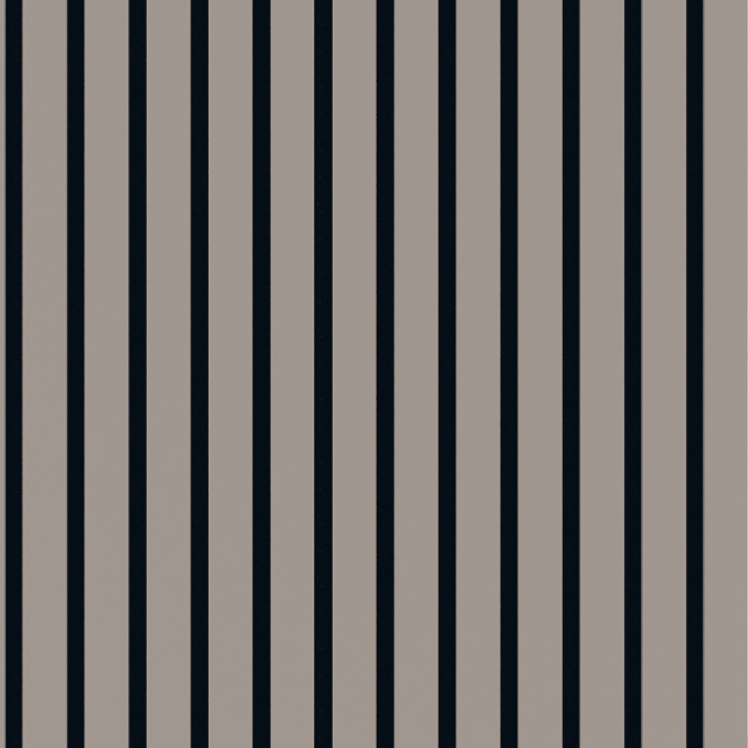 Sandgrau acoustic wood slat wall panel finish 278x60cm wholesale swatch